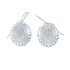 Sterling Silver Concho Hook Dangle Earrings JX129639